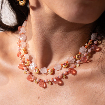 Strawberry Quartz Necklace NS 2518