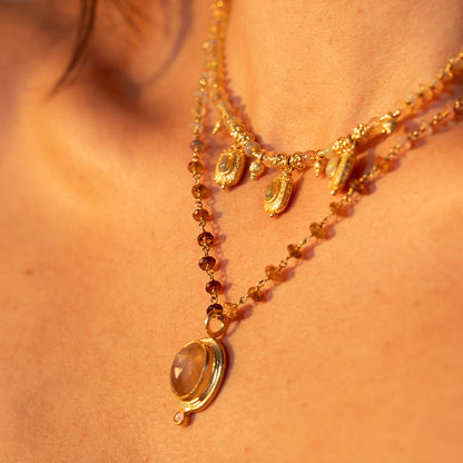 Necklace Tourmaline  /Tourmaline pendent  NS 2524