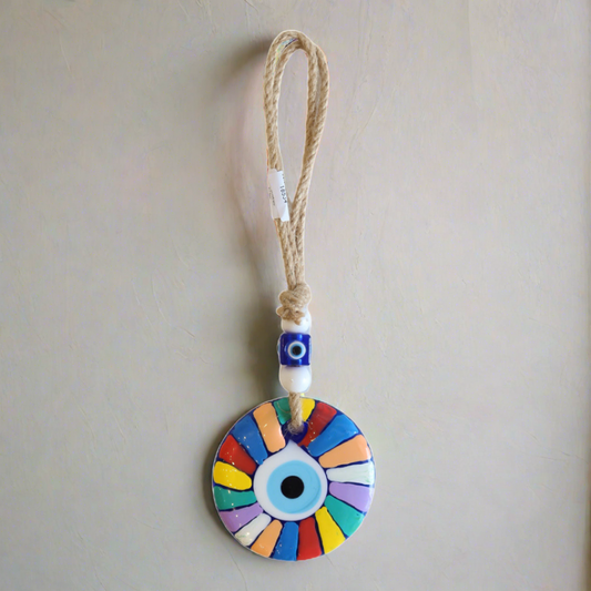 Rainbow Eye Multi color Wall Decor