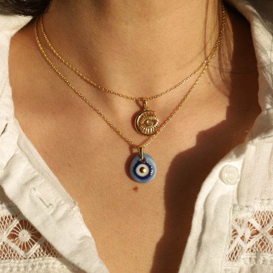 Necklace ceramic  Eye NS 2498