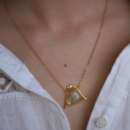 Necklace Rutilated  stone