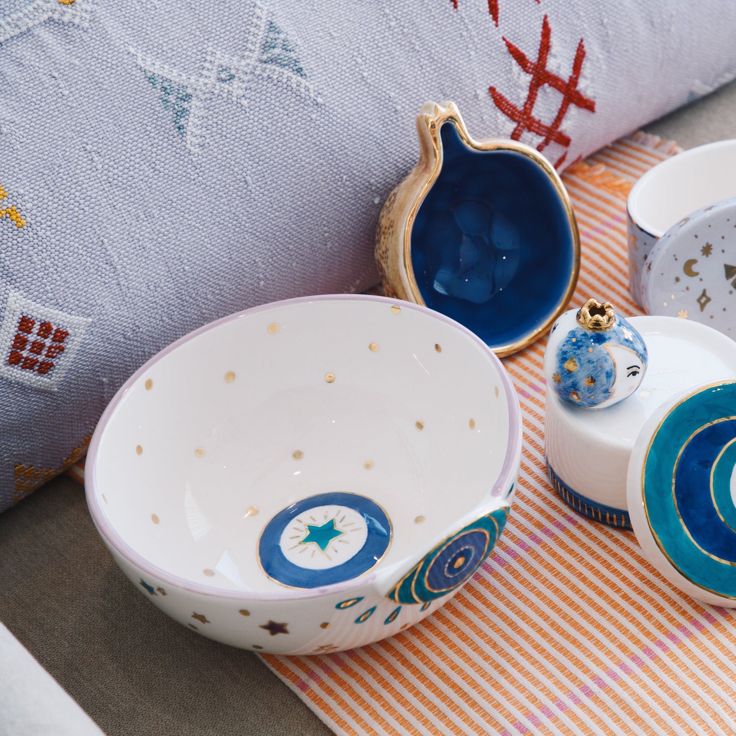 Large Eye + Stars | Medium Bowl Sherie Boutik