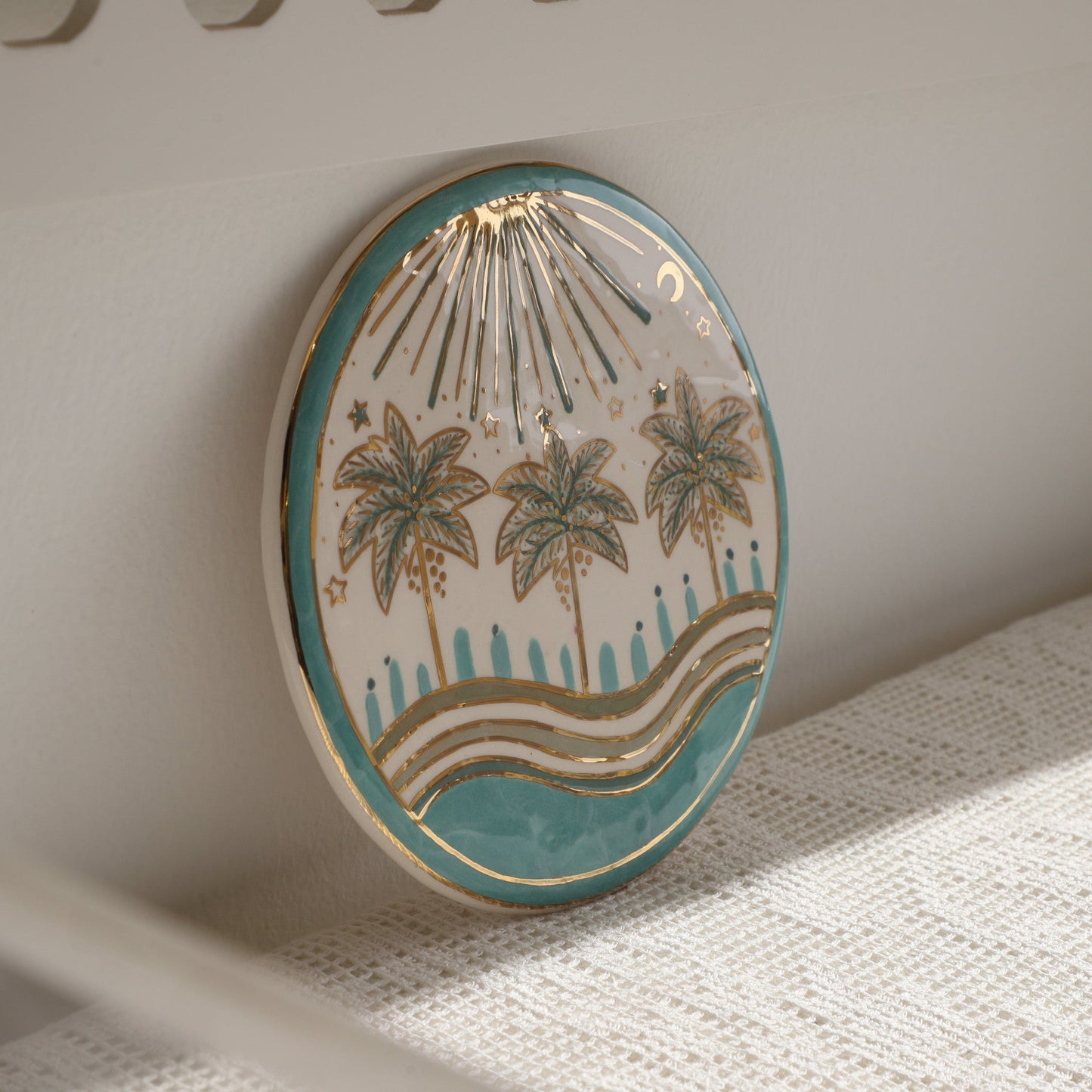 Palm Tree Trio Friendship + Light Wall Décor
