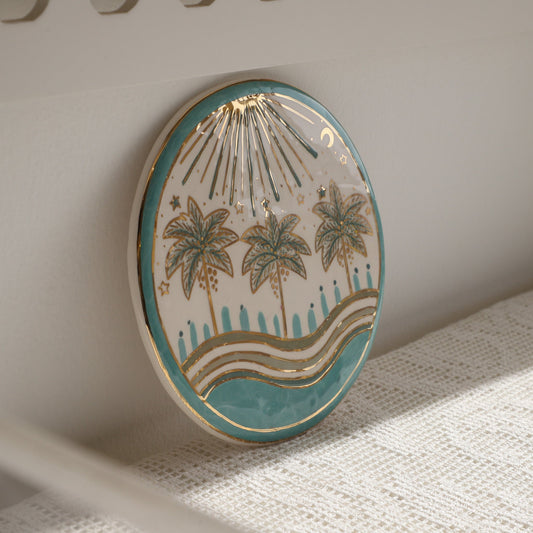 Palm Tree Trio Friendship + Light Wall Décor