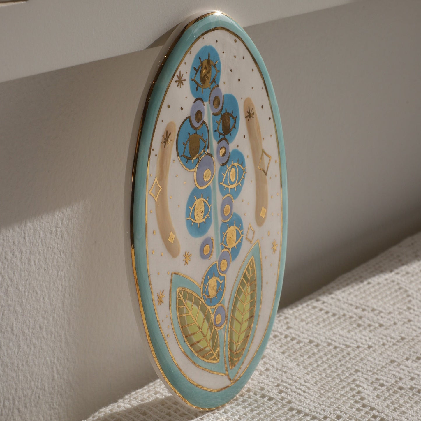 Flower Edition: Blue Blue Lilac Flower + Eye Lilac Wall Wall Décor