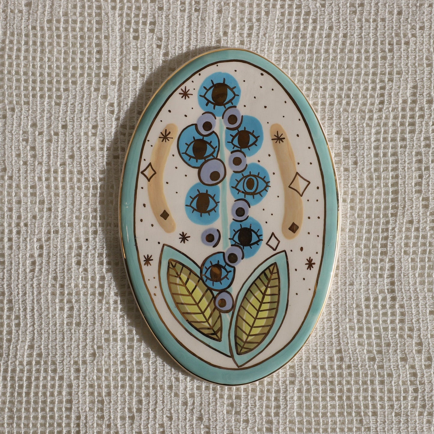 Flower Edition: Blue Blue Lilac Flower + Eye Lilac Wall Wall Décor