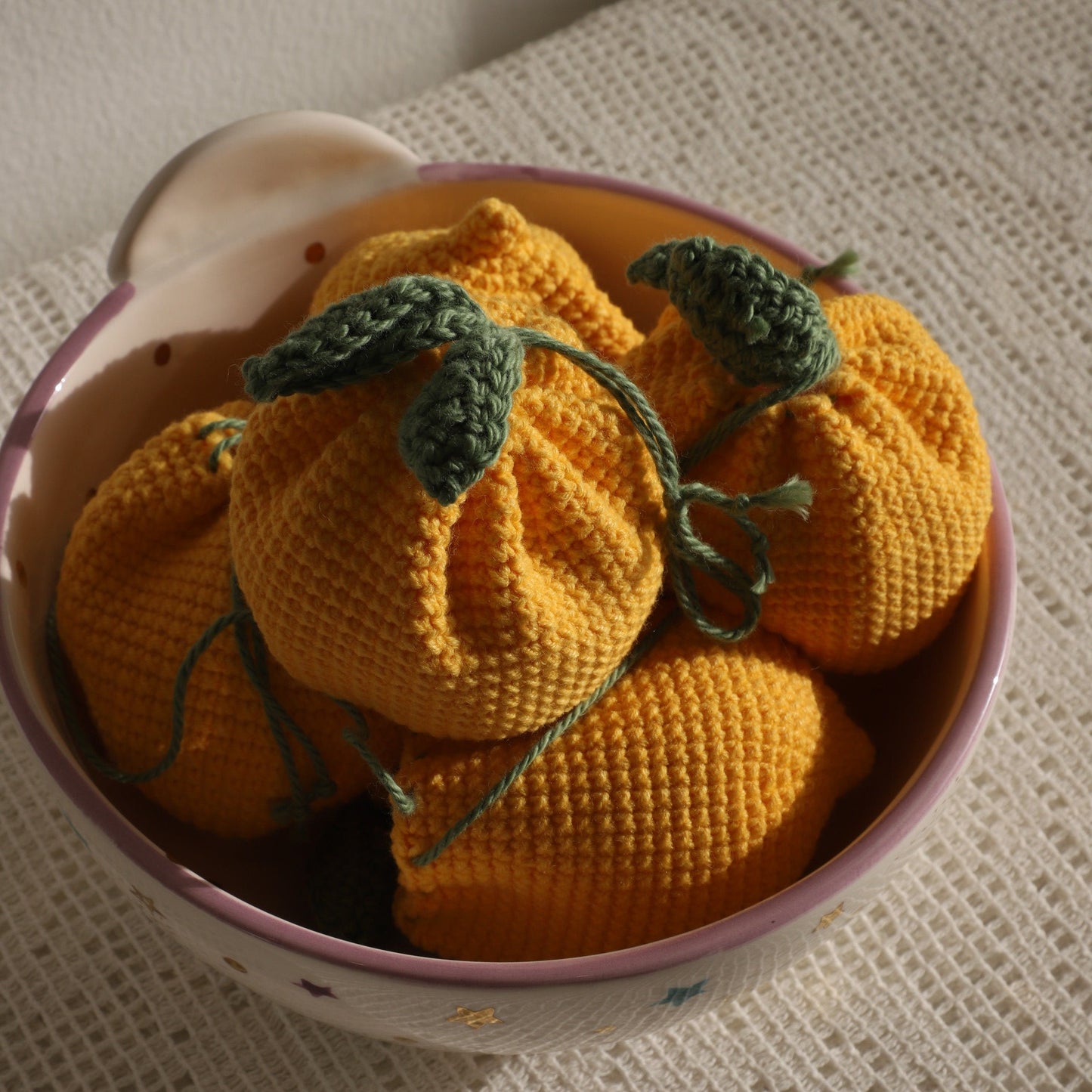Lemon Crochet Gift Pouch