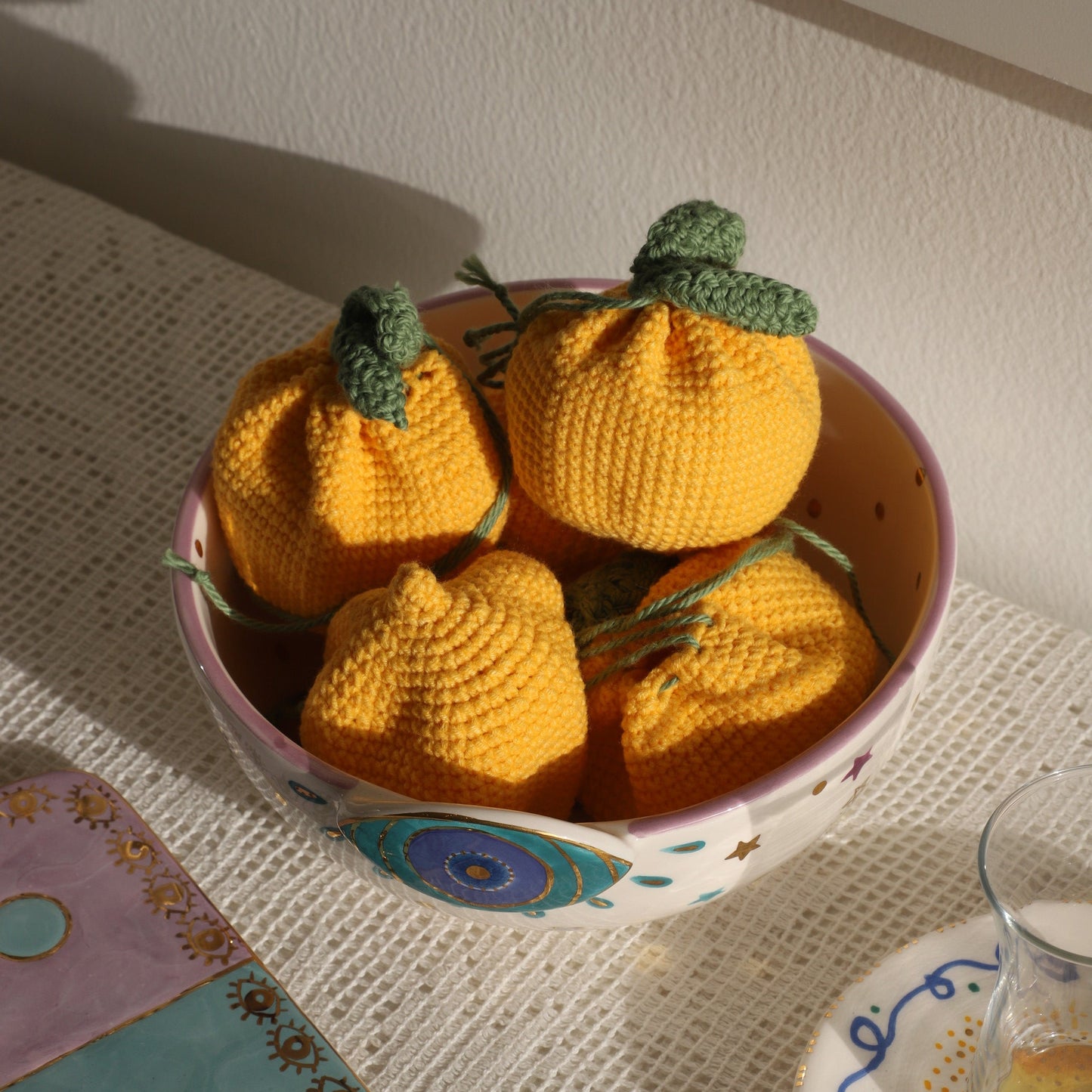 Lemon Crochet Gift Pouch