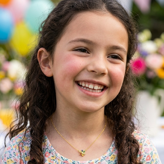 Flower Rainbow Crystal Necklace