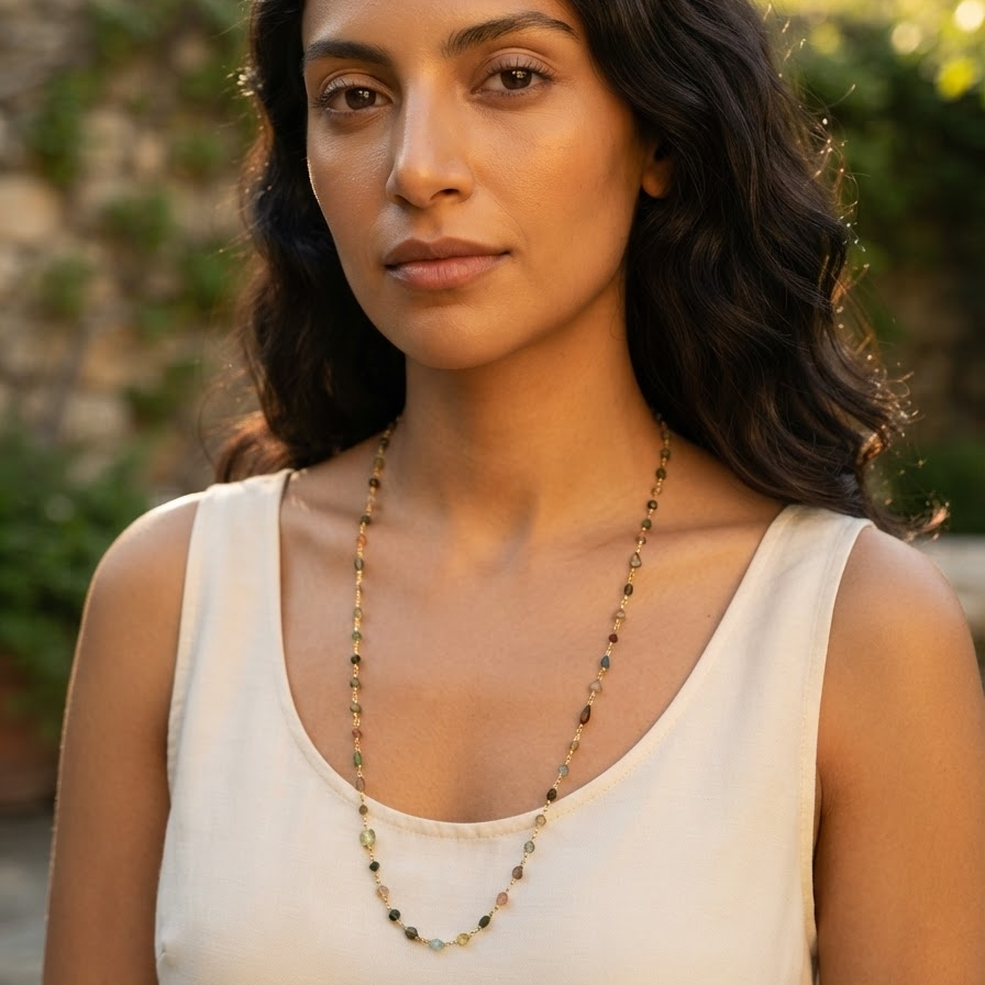 Tourmaline Long Necklace NS 2535