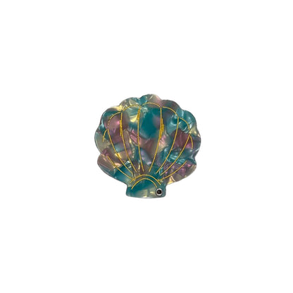 Shell folding hand mirror