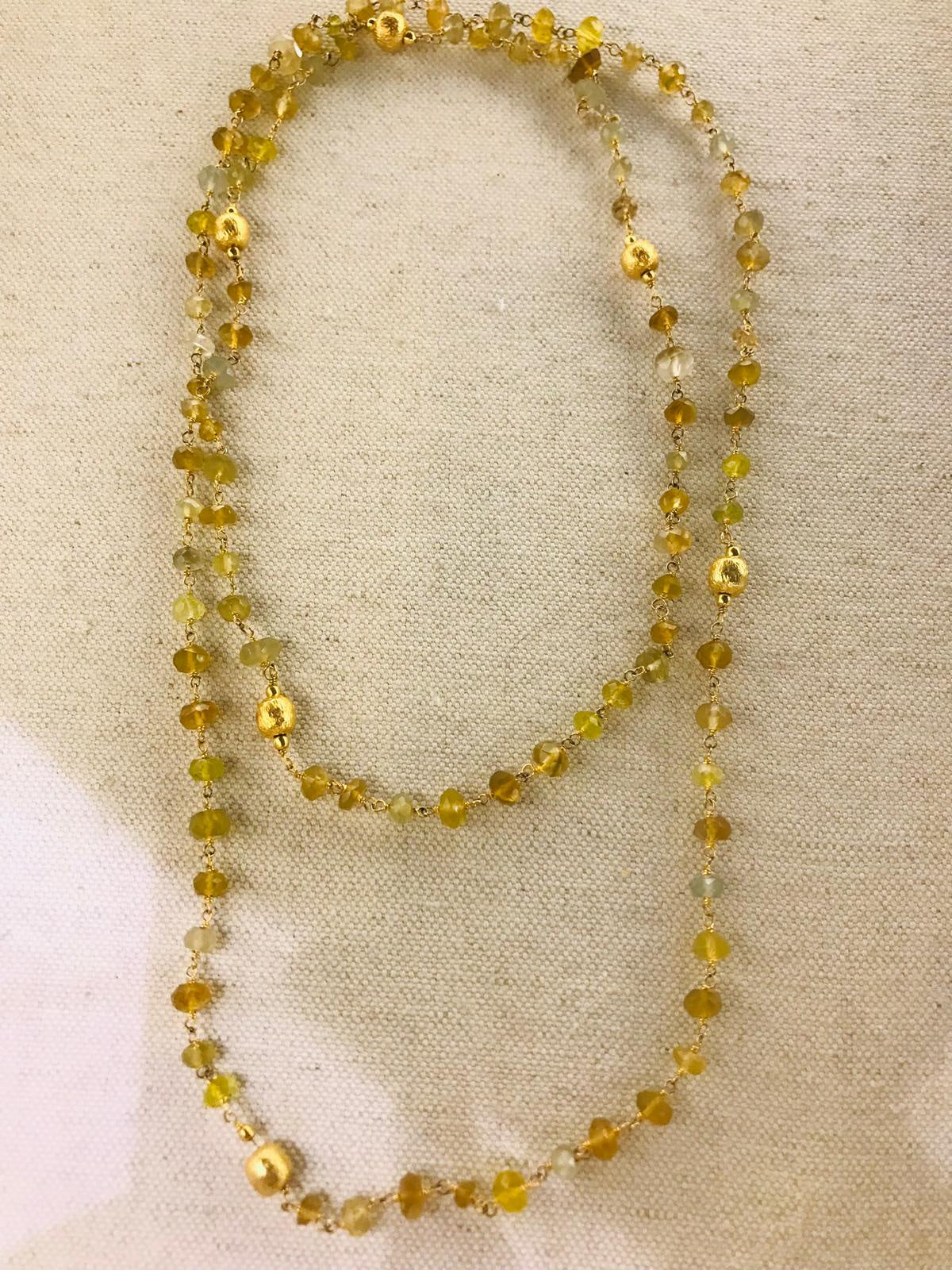 Necklace Citrine long   NS 2531