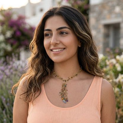 Necklace T/drop tourmaline pendent  NS 2530