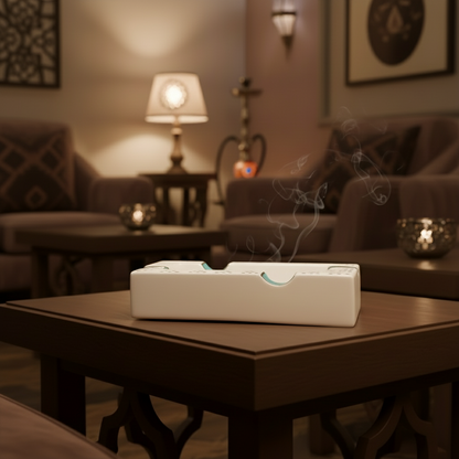 Crecent Turquoise Palm Tree Cigar Ashtray Sherie Boutik