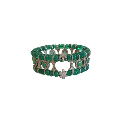 Emerald Pavé Diamond Bracelet