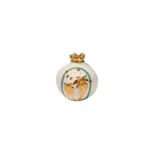 Two Gold Palm Tree Pomegranate