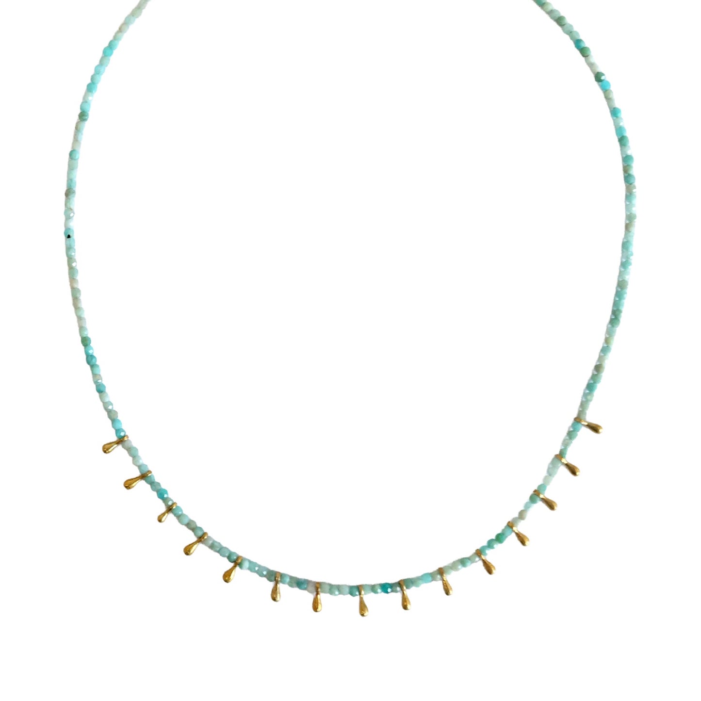 Chalcedony Drop Necklace