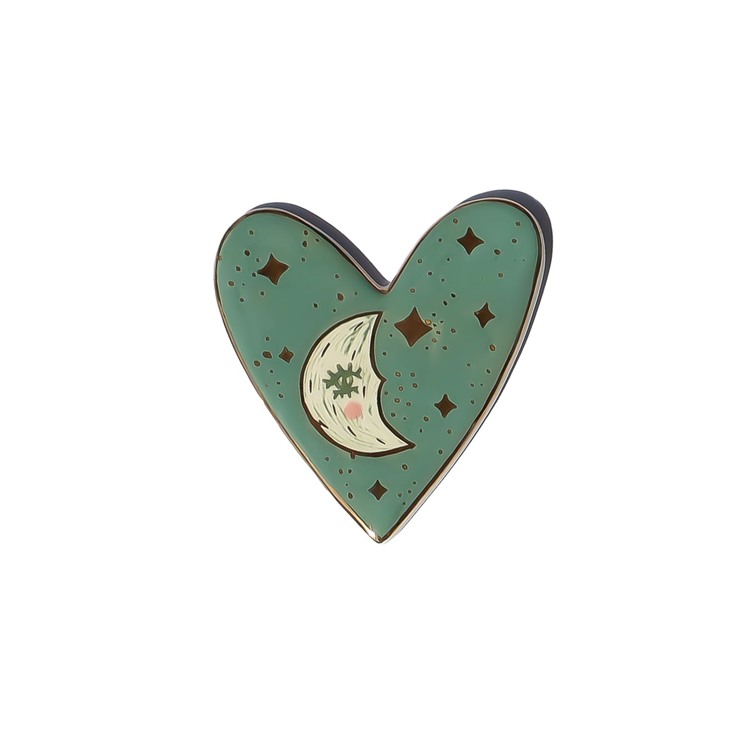 Wall decor heart crescent moon