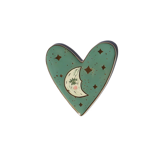 Wall decor heart crescent moon