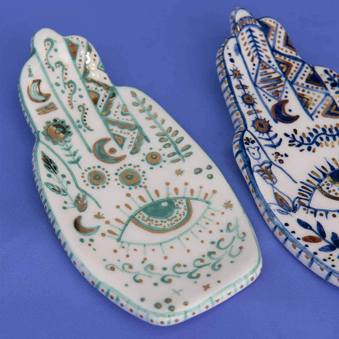 Rawya Khamsa Ceramic Wall Décor Sherie Boutik