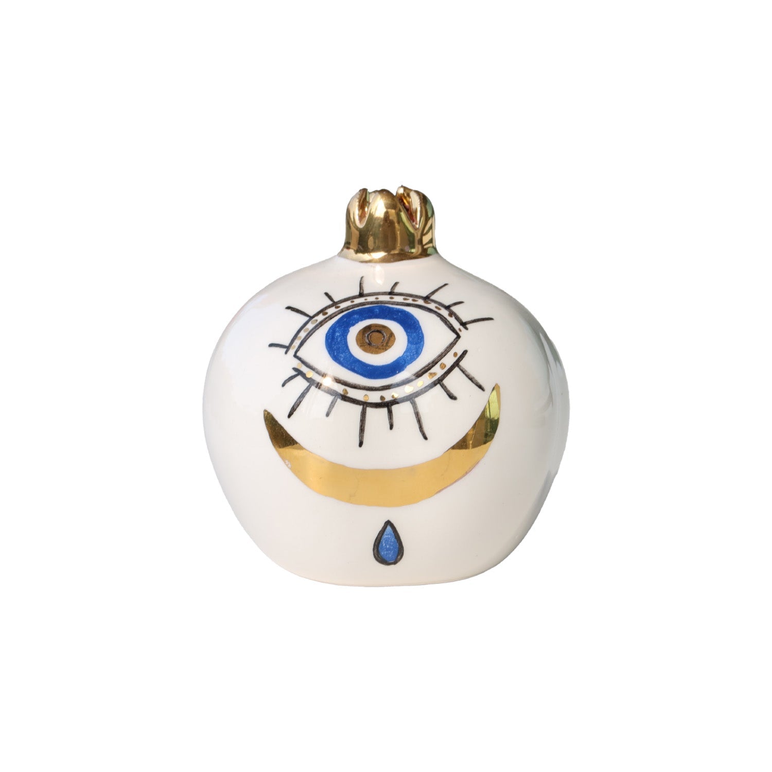 Blue& golden moon eye pomegranate Sherie Boutik