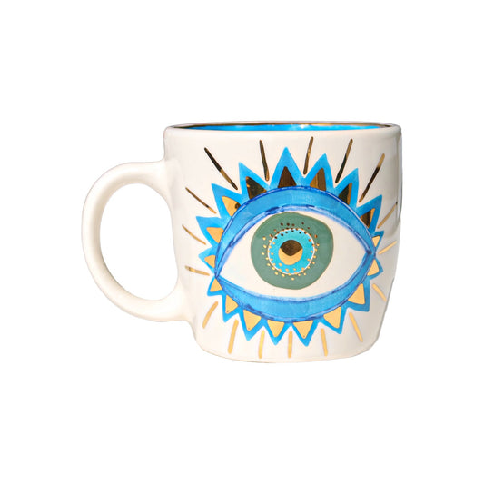 Blue & Dark Green Eye Mug Sherie Boutik