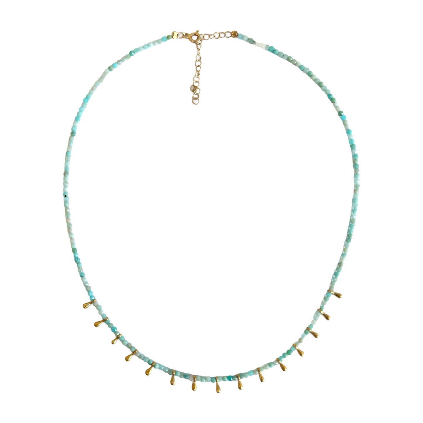 Chalcedony Drop Necklace