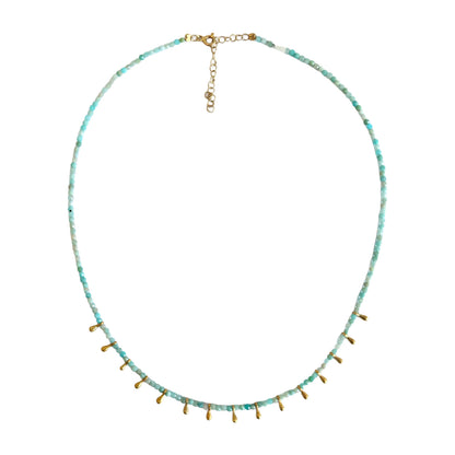 Chalcedony Drop Necklace
