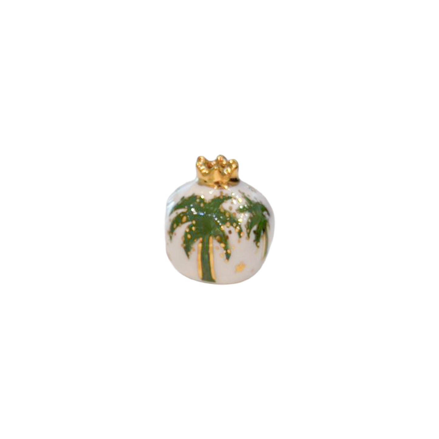 Two Green Palm Tree Pomegranate
