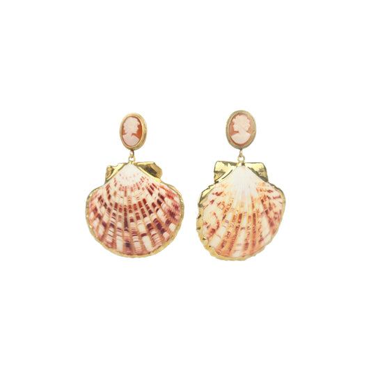 Cameo Shell Earrings