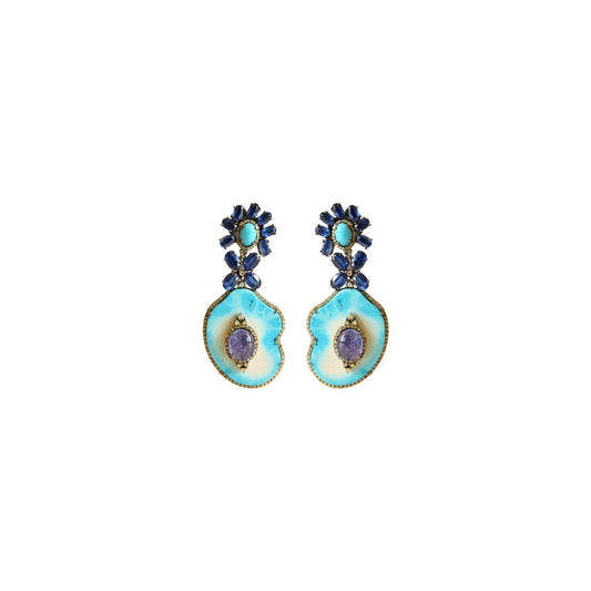 Kyanite & Tanzanite Pavé Earring